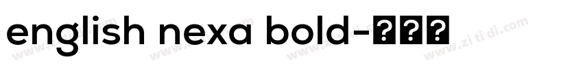 english nexa bold字体转换 english nexa bold字体转换